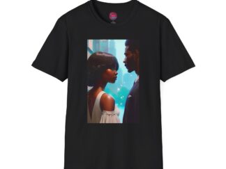 Romantic Couple Unisex Softstyle T-Shirt - Perfect for Date Night & Anniversaries