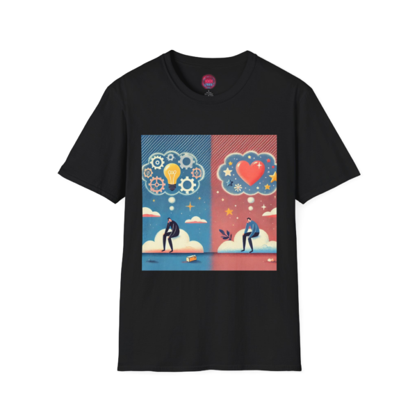 Creative Inspiration Unisex Softstyle T-Shirt with Heart & Mind Design