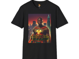 Just Us League – Classic Hero Edition – Black Graphic Tee