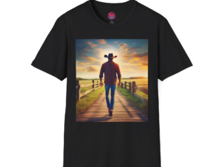 Cowboy Sunset Unisex Softstyle T-Shirt | Casual Outdoors Wear