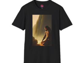Meditative Mountain Spiritual Design for Peace Seekers – Black Graphic Tee