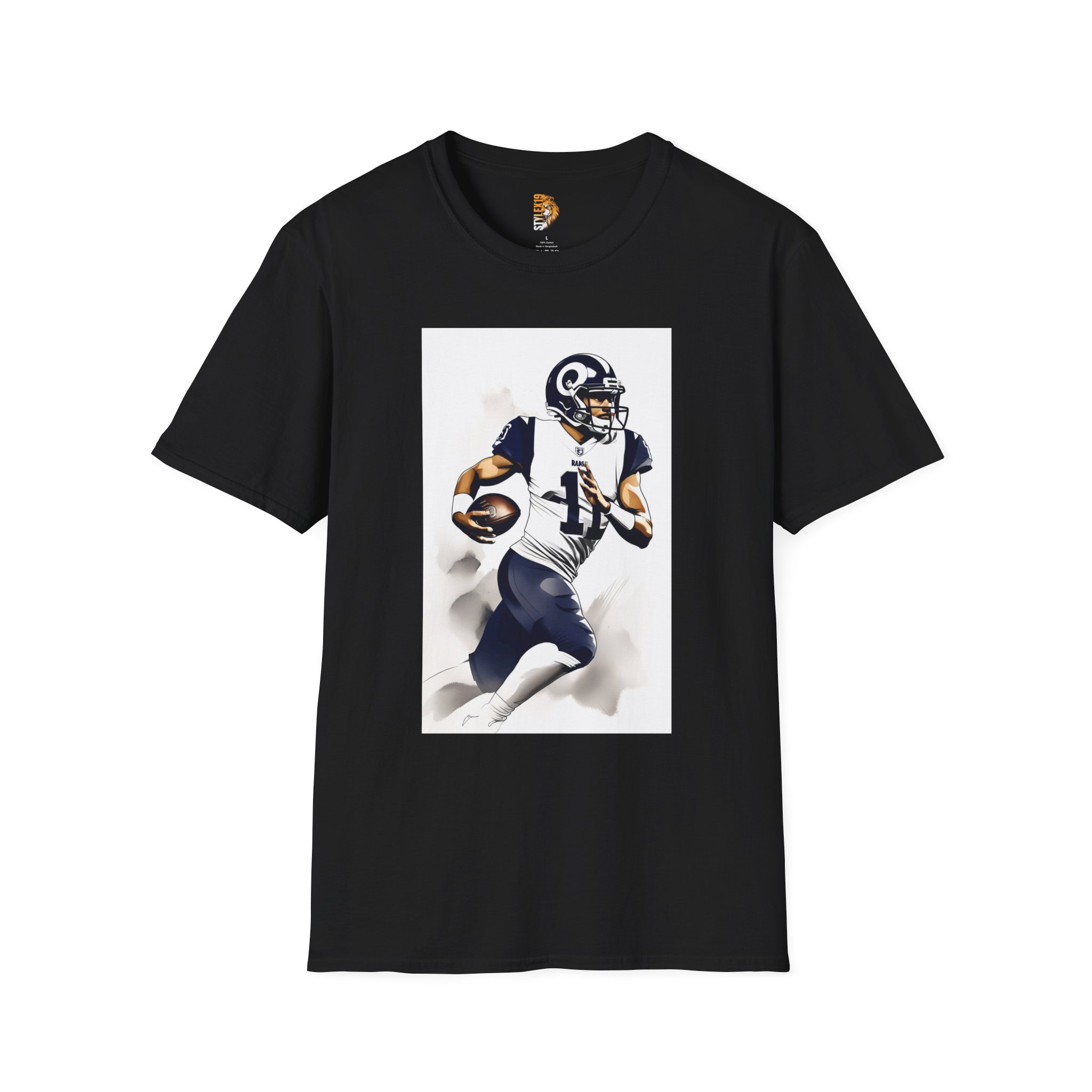 Unisex Softstyle Football Player Tee - Sporty Graphic T-Shirt for Fans - Image 5