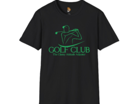 Golf Club: The Classy Attitude Adjuster – Black Graphic Tee