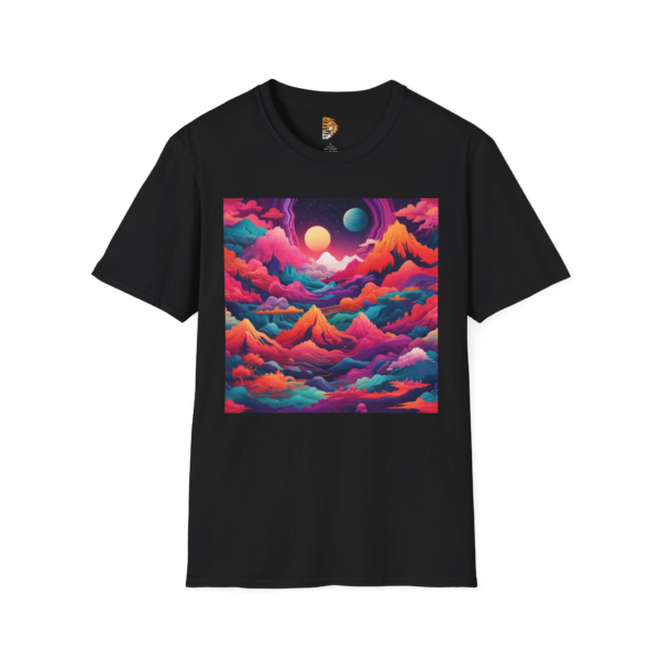 Cosmic Mountain Unisex T-Shirt - Vibrant Art for Adventure Lovers