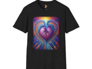 Vibrant Heart Unisex Softstyle T-Shirt - Perfect Gift for Love and Connection