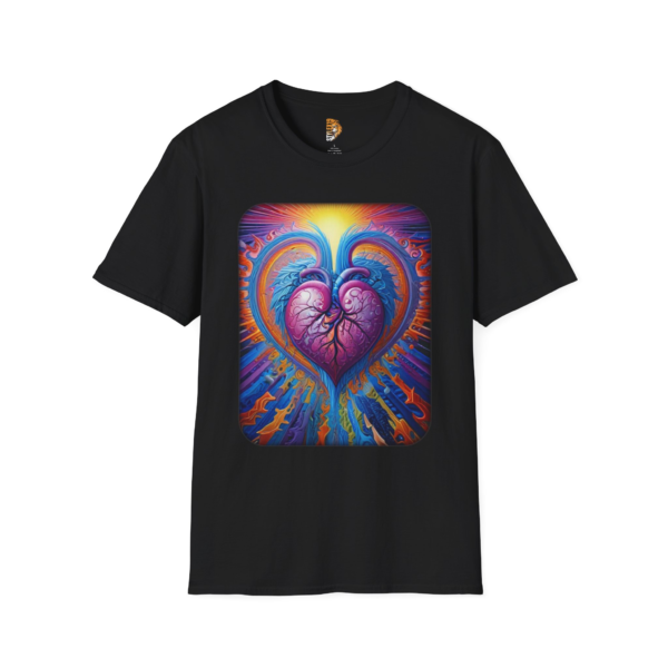 Vibrant Heart Unisex Softstyle T-Shirt - Perfect Gift for Love and Connection