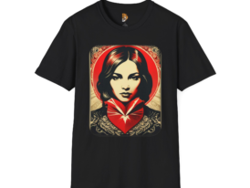 Heartfelt Graphic Bold Artwork for Everyday Wear – Black Graphic Tee