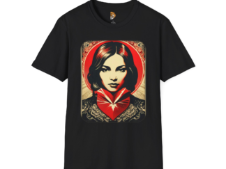 Heartfelt Graphic Unisex Softstyle T-Shirt - Bold Artwork for Everyday Wear