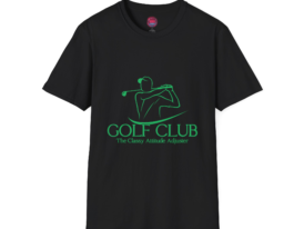Golf Club The Classy Attitude Adjuster – Black Graphic Tee