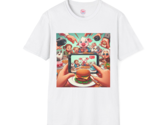 Humorous Unisex Softstyle T-Shirt - Foodie Photo Op Design