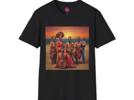 Vibrant African Culture – Black Graphic Tee