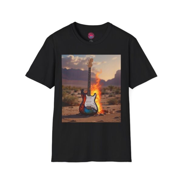 Rockin' Fire Guitar Unisex T-Shirt - Music Lovers Tee