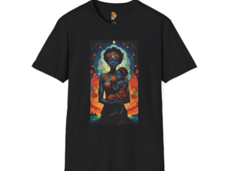 Artistic Motherhood Graphic T-Shirt - Unisex Softstyle Tee