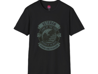 Veteran Pride Unisex Softstyle T-Shirt - Land of the Free - Strong and Fearless