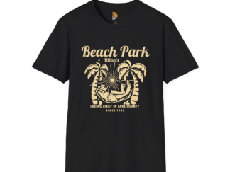 Beach Park Unisex Softstyle T-Shirt - Vintage Vibe for Summer Adventures