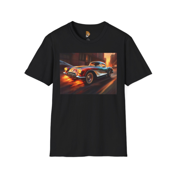 Vintage Race Car Unisex Softstyle T-Shirt - Perfect for Car Enthusiasts