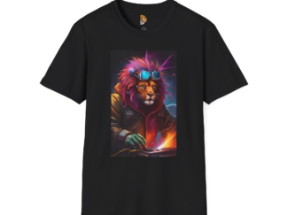 Cool Lion Graphic T-Shirt - Unisex Softstyle Tee for Creative Souls