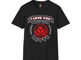 I Love You More Than Latte – Black Graphic Tee