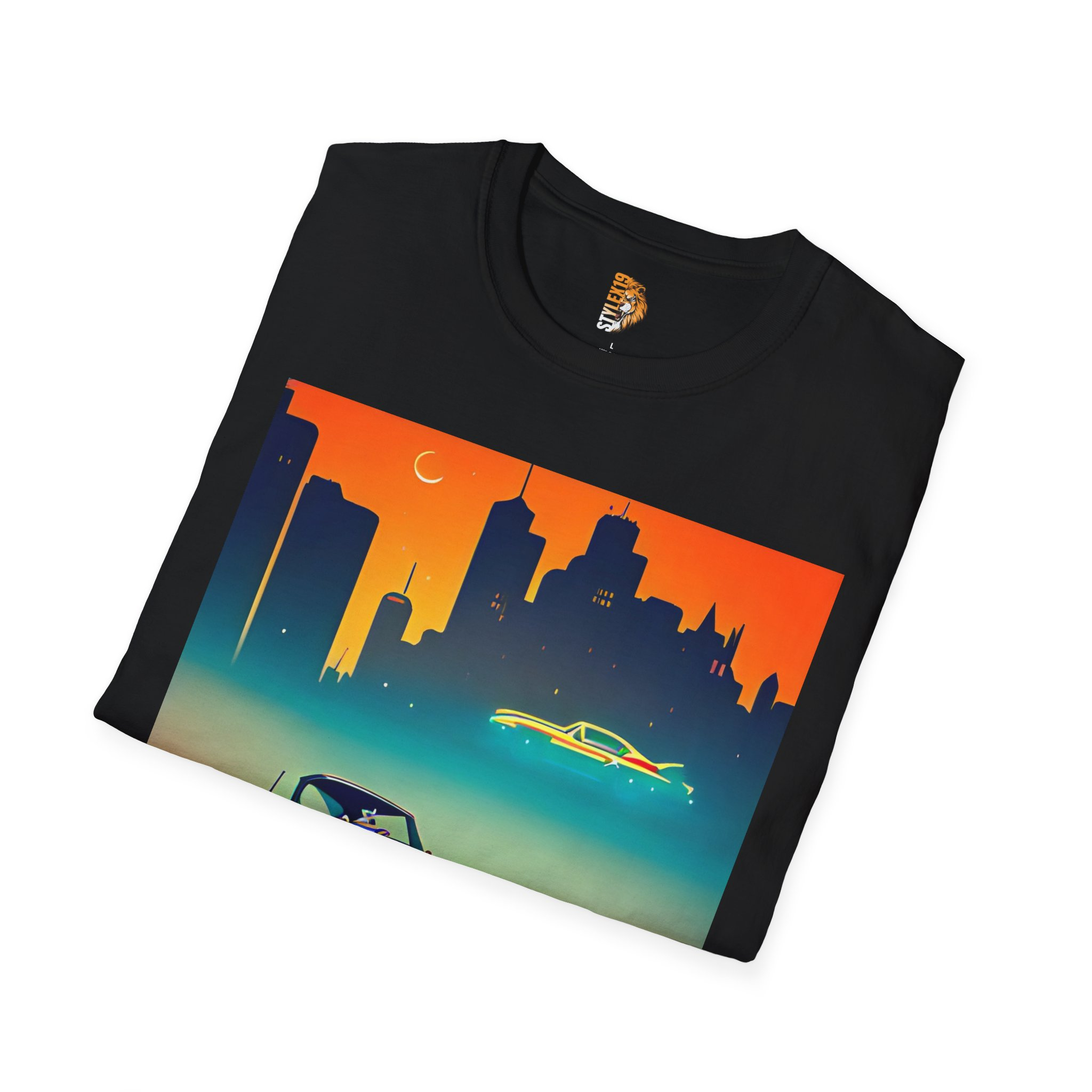 Retro Car Vibes Unisex Softstyle T-Shirt - Perfect for Car Lovers and Nostalgia Seekers - Image 4