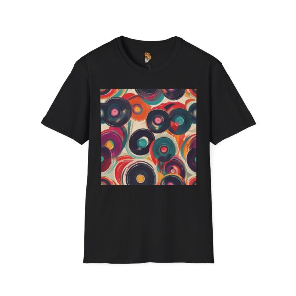 Colorful Vinyl Record Unisex T-Shirt - Vintage Music Vibe for Music Lovers