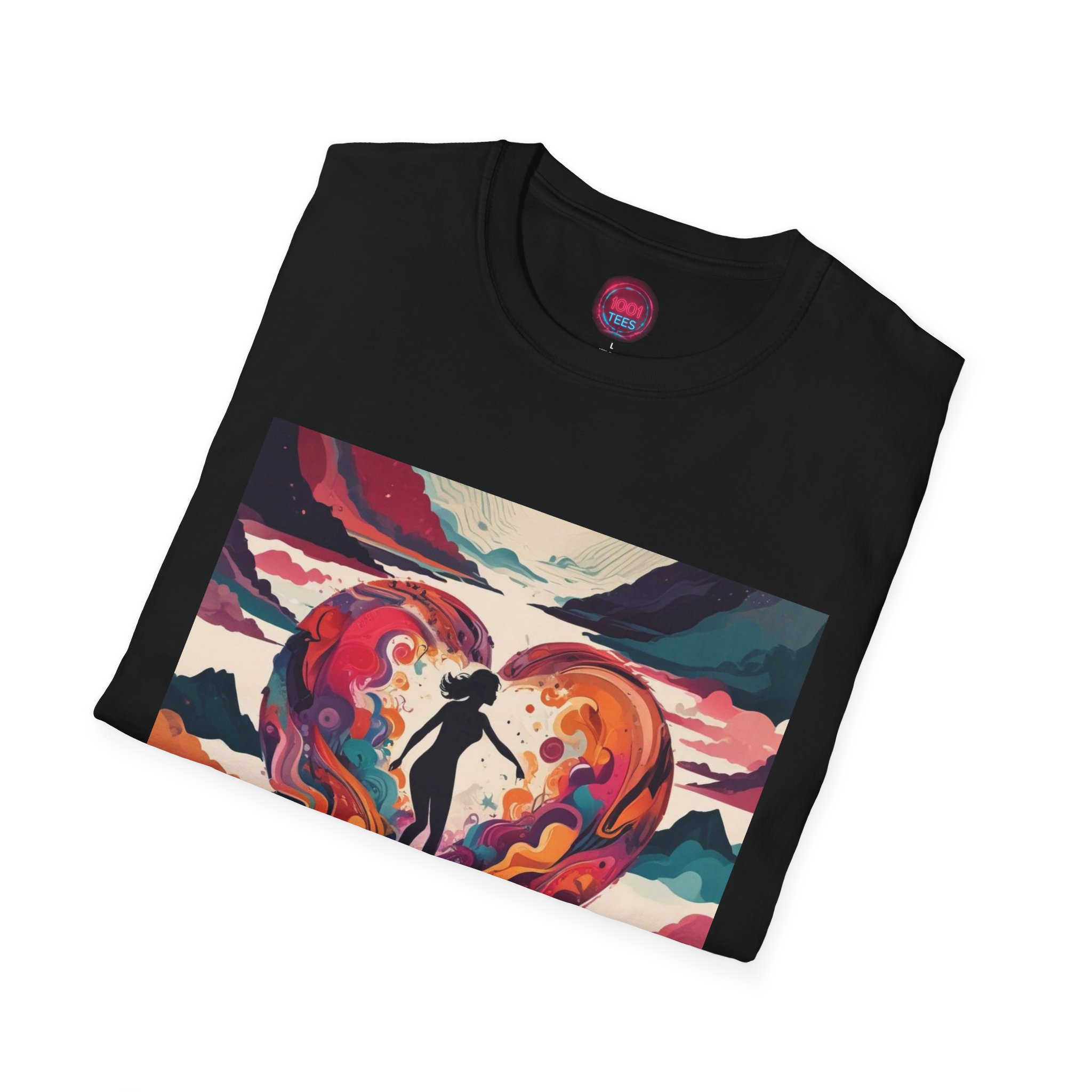 Artistic Heart Unisex Softstyle T-Shirt - Perfect for Art Lovers and Celebrations - Image 4