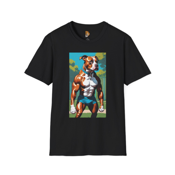 Muscular Dog Graphic Unisex T-Shirt - Perfect for Pet Lovers and Fitness Enthusiasts