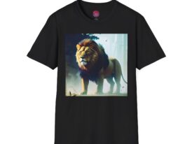 Majestic Lion – Black Graphic Tee