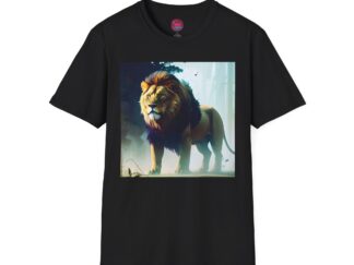 Majestic Lion Unisex Softstyle T-Shirt - Perfect for Nature Lovers