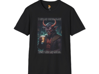 I Like My Coffee Black Unisex Softstyle T-Shirt - Perfect for Metal Music Fans