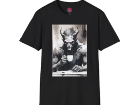 Vintage Wolf – Black Graphic Tee