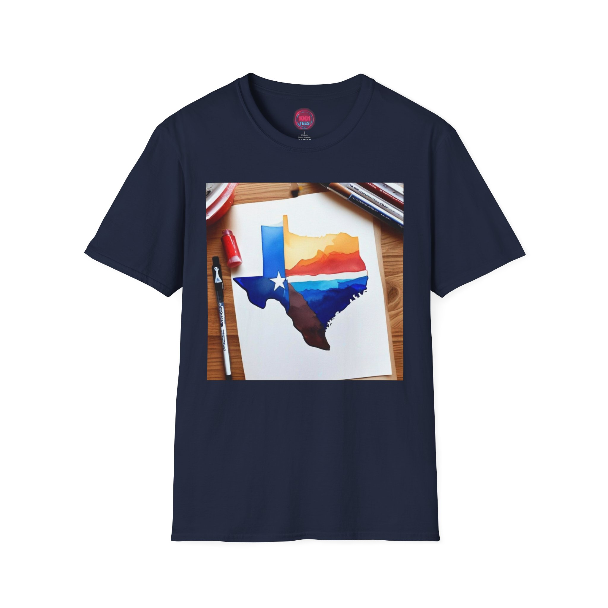 Texas Sunset Unisex Softstyle T-Shirt - Vibrant State Pride Tee - Image 9