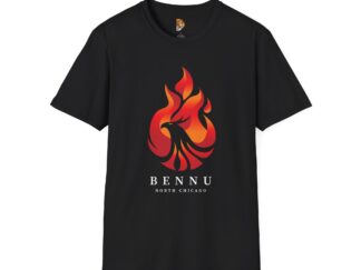 Bennu Phoenix Unisex Softstyle T-Shirt - Bold Graphic Tee for Fire Enthusiasts