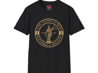 Vintage Law Firm Seal “Young, Goodman & Brown - Hawthorne & Associates” T-Shirt