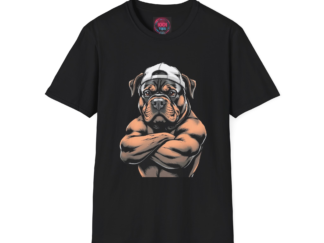 Bulldog Bodybuilder T-Shirt — Muscular Dog Graphic Tee