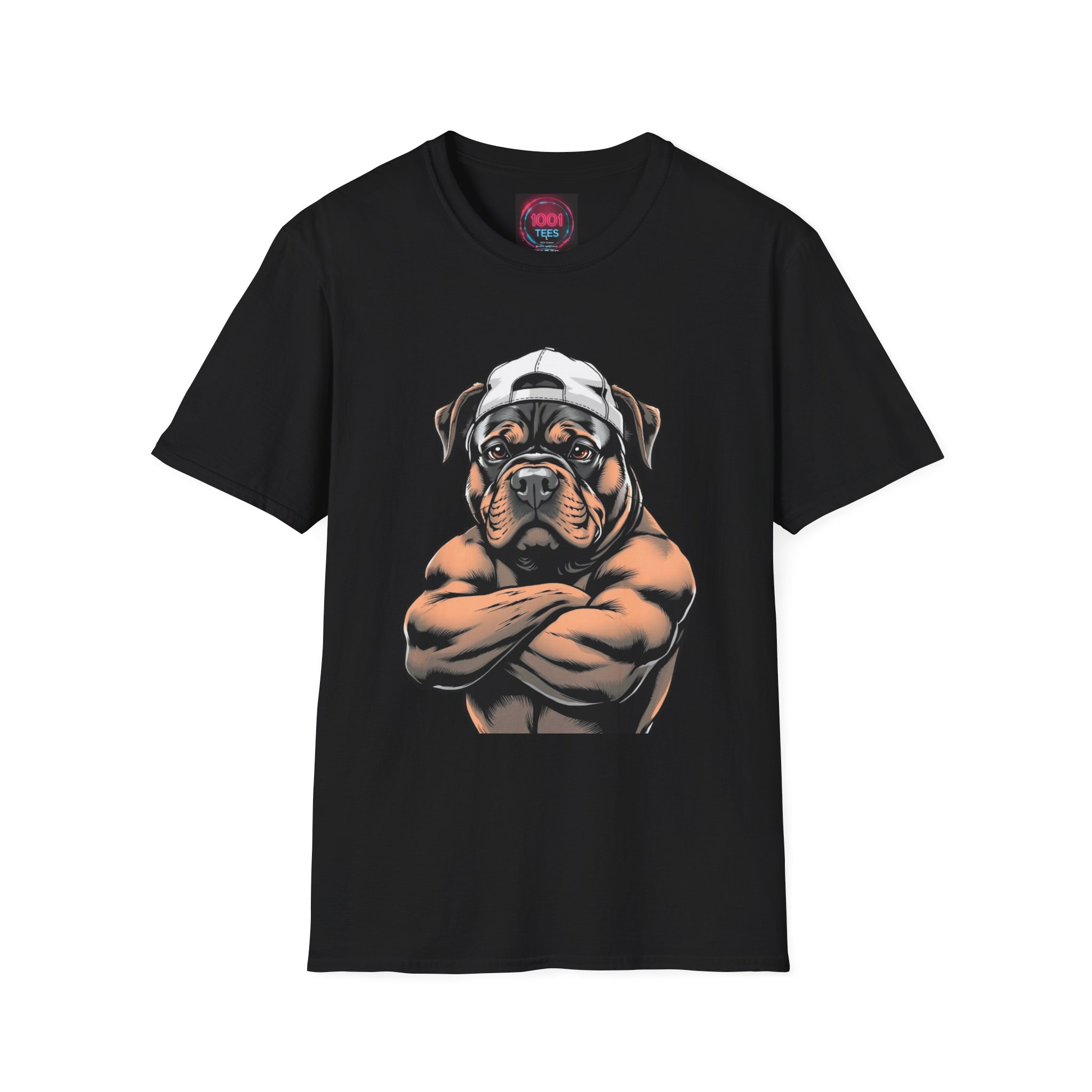 Bulldog Bodybuilder T-Shirt — Muscular Dog Graphic Tee