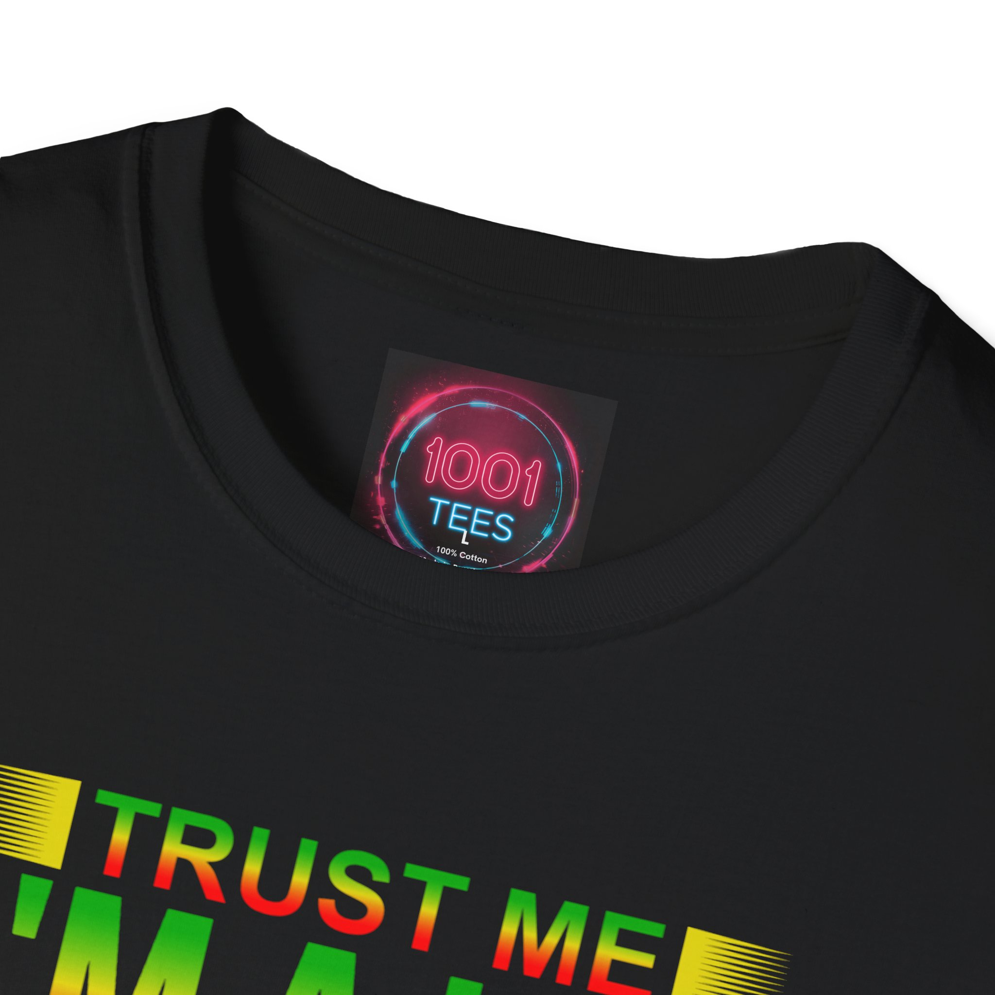 Leo Zodiac T‑Shirt — "Trust Me I'm a Leo" Lion Graphic Tee (Rasta Colors) - Image 2
