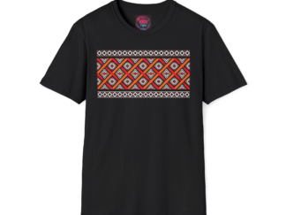 African Ethnic Geometric Pattern T-Shirt — Tribal Diamond Graphic Tee