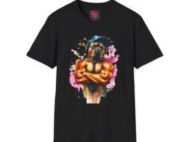 Muscular Bulldog Graphic T-Shirt — Urban Streetwear Gym Dog Design – Black Graphic Tee