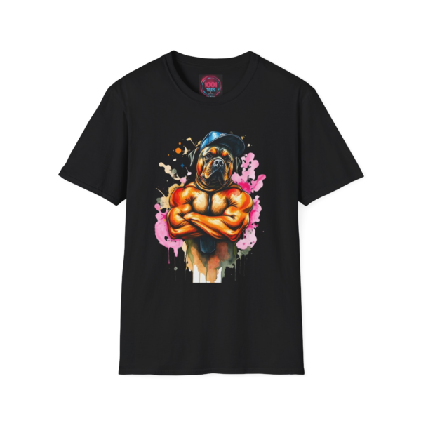 Muscular Bulldog Graphic T-Shirt — Urban Streetwear Gym Dog Design