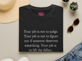 Inspirational Quote T-Shirt, Motivational Shirt, Gift for Friends, Casual Wear, Birthday Gift, Spiritual Clothing – Black Graphic Tee