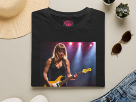 Rock Star , Music Lover Tee, Concert Apparel, Gift for Musicians, Vintage Rock T-Shirt, Casual Wear – Black Graphic Tee