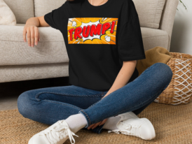 Trump Graphic T-Shirt - Tee for Political Fans – Black Graphic Tee