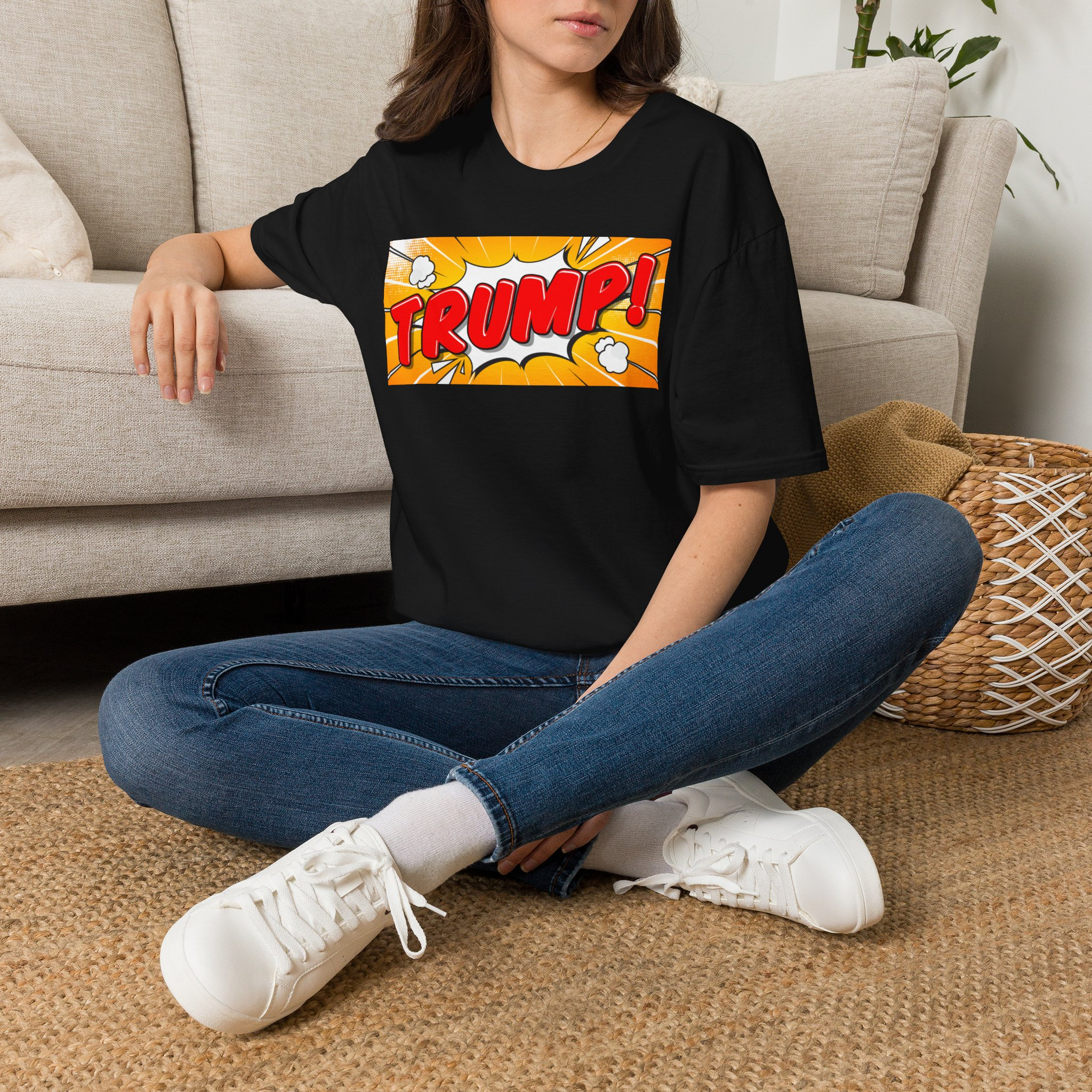 Trump Graphic T-Shirt - Tee for Political Fans – Black Graphic Tee