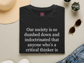 Conspiracy Theorist T-Shirt - Tee, Gift for Critical Thinkers, Statement Shirt, Conversation Starter – Black Graphic Tee