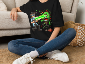 Virus Fighter Funny Science Graphic Tee