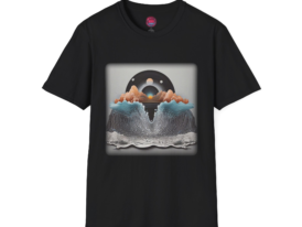 Artistic Mountain Wave Unisex T-Shirt - Perfect for Nature Lovers