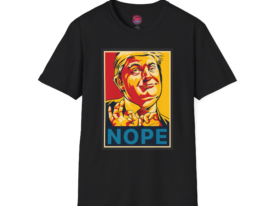 Funny Nope Graphic Casual Wear – Black Graphic Tee