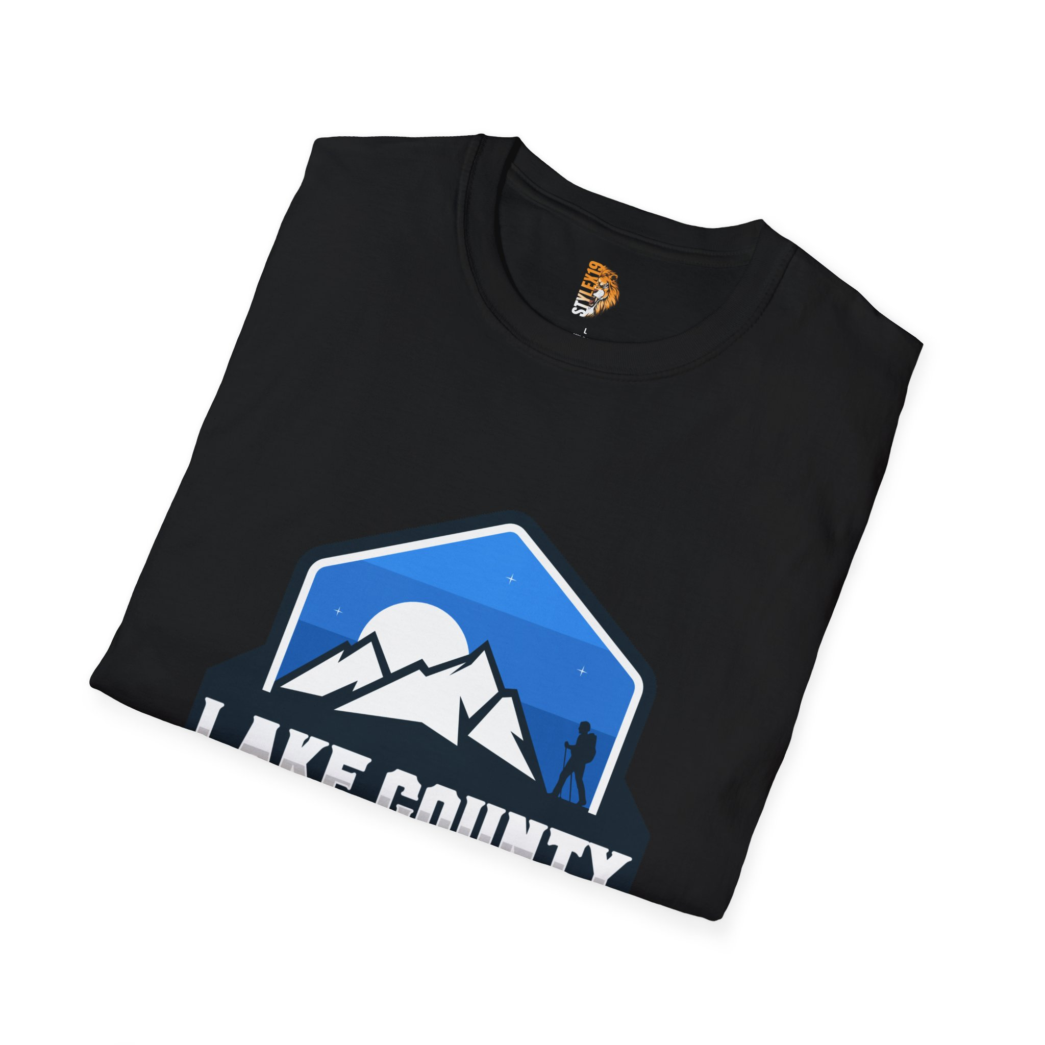 Lake County Hiking Club – Black Graphic Tee - Image 3