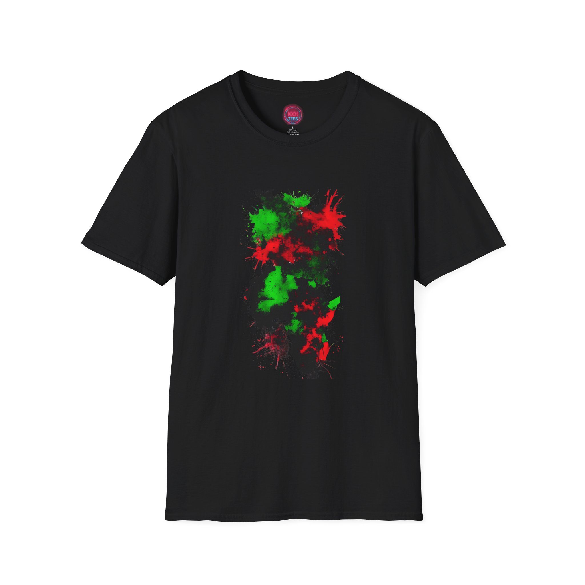 Artistic Africa Colorful Splash Graphic Tee - Image 3