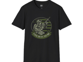 Talk Duty to Me Military Graphic T-Shirt